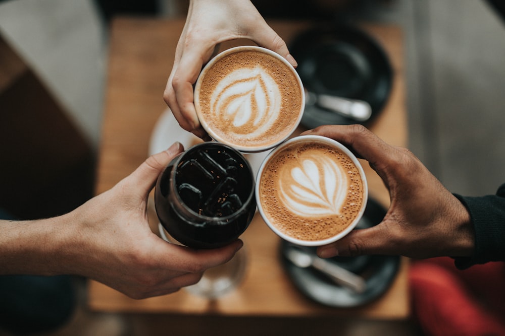 Customers enjoying Loven Coffee