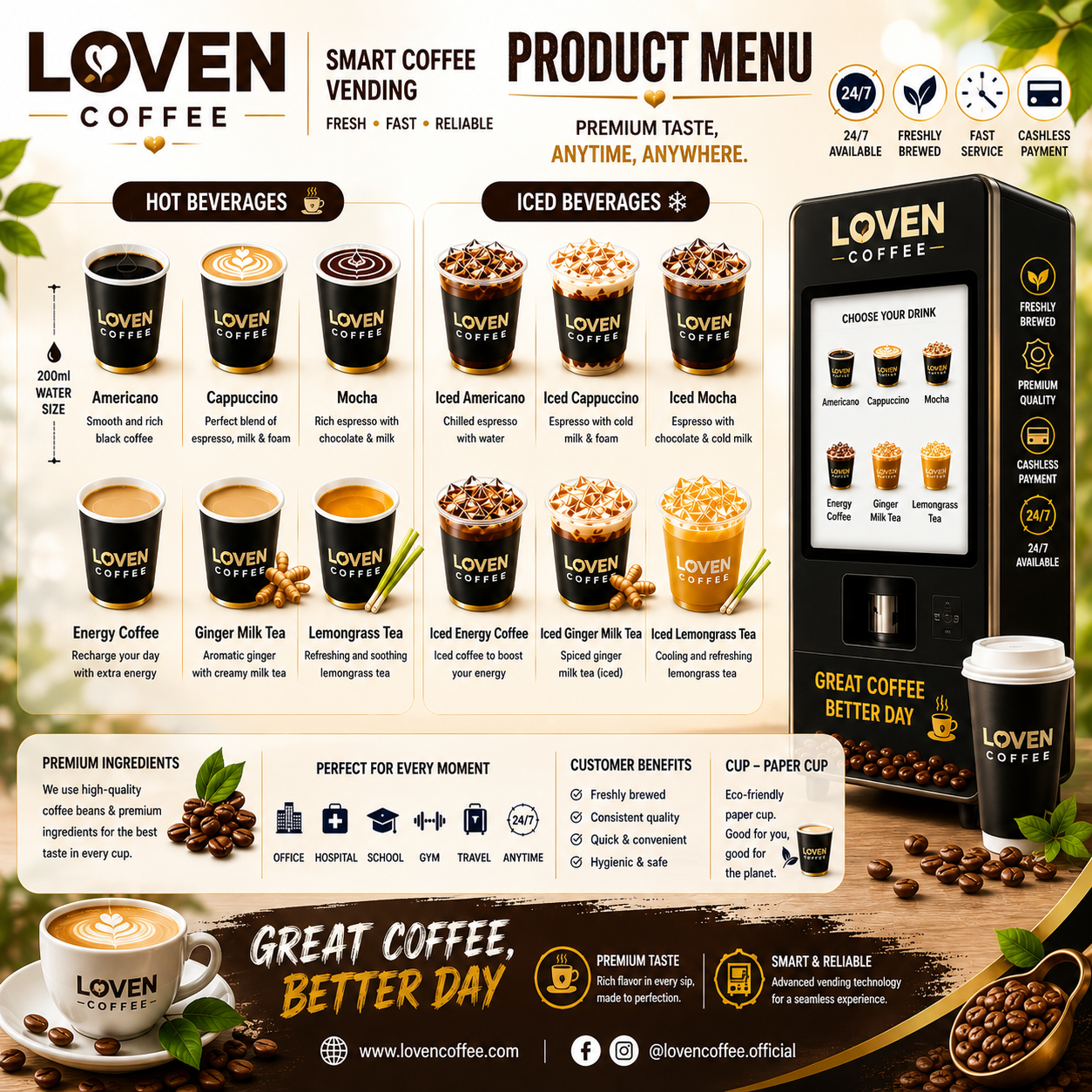 Loven Coffee Smart Vending Machine
