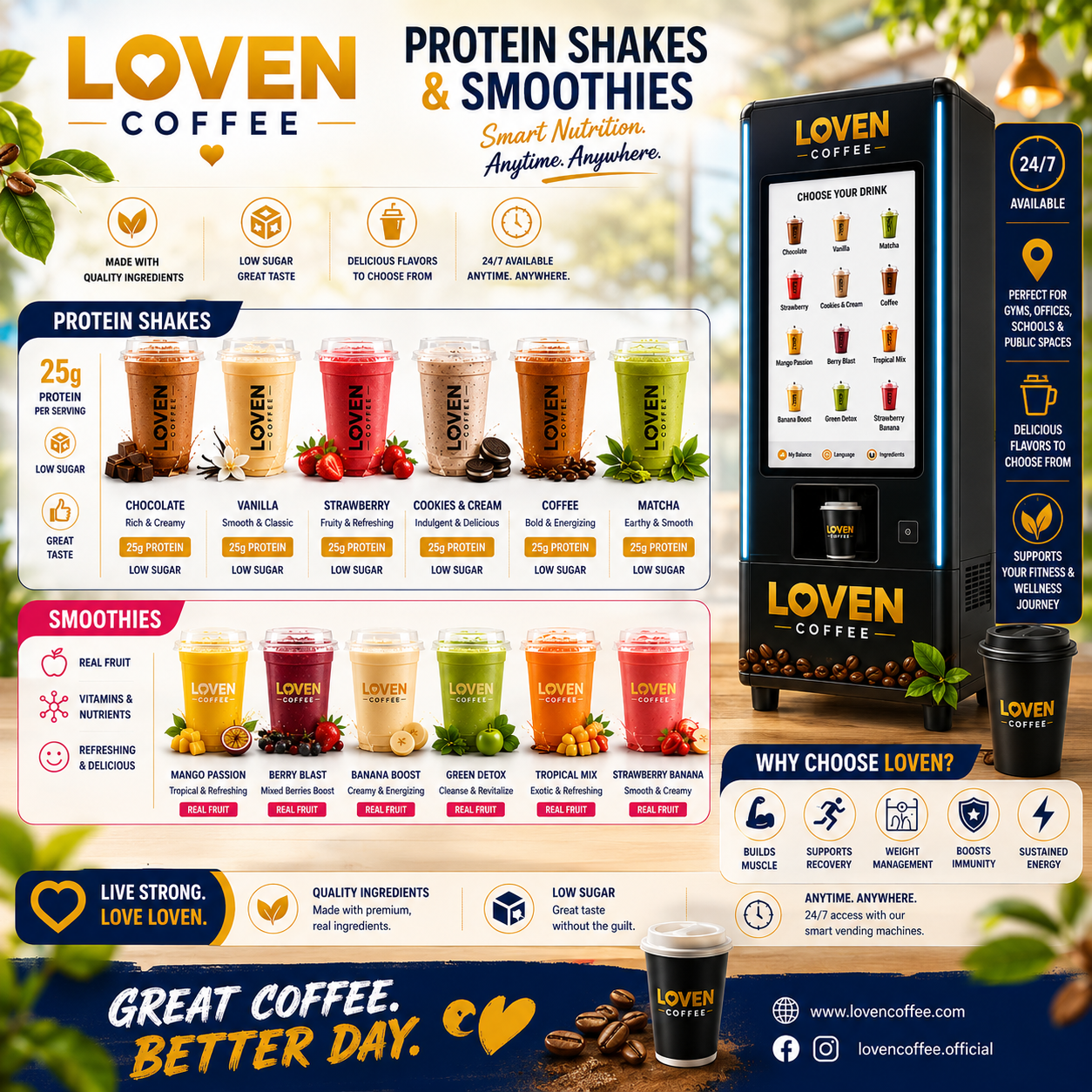 Loven Protein Shakes and Smoothies